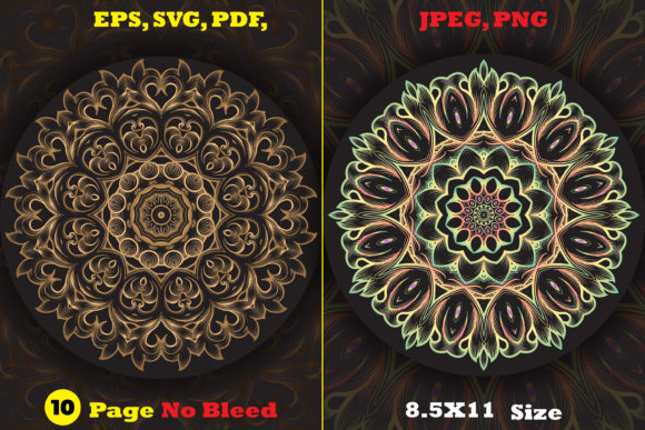 Download Monochrome Circles Mandala Coloring Page - Monochrome Collection
