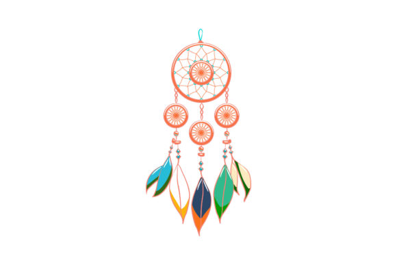 Download Boho Dreamcatcher Decorated with Feather - Boho dreamcatcher Collection