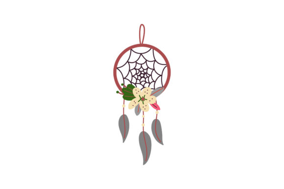 Download Boho Dreamcatcher Decorated with Feather - Premium Resources