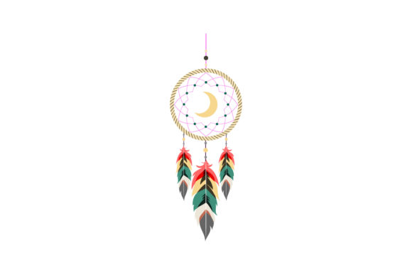 Download Boho Dreamcatcher Decorated with Feather - Premium Resources
